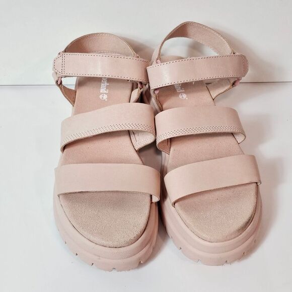 Timberland London Vibe 3 Band sandals In Pink Grain SIZE 9.5 Grandpa Fisherman - Picture 2 of 11